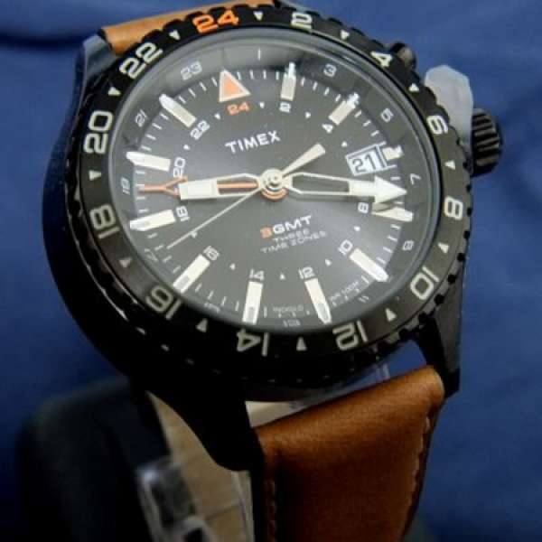 全新 Timex T2P427DH 大錶面 機械手錶 防水 真皮石英腕表 禮物