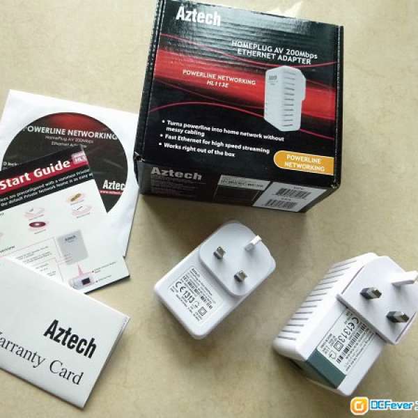 Aztech Homeplug AV 200Mbps HL110E & HL113E