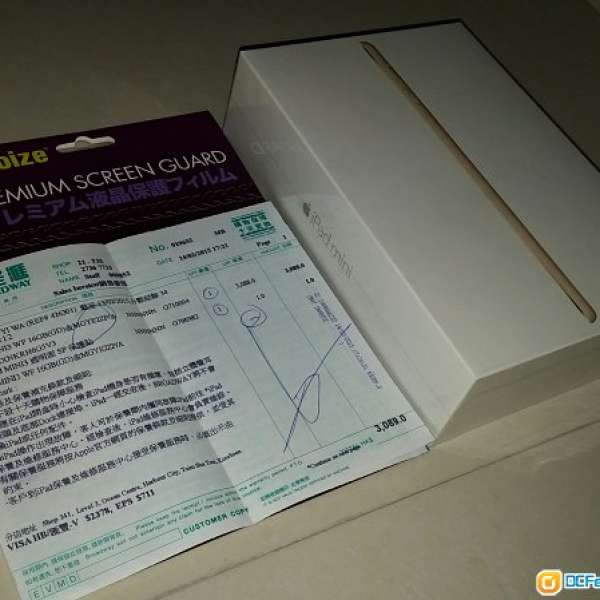 100%New 未開封Apple iPad mini 3 金 Gold with retina display 16G WIFI