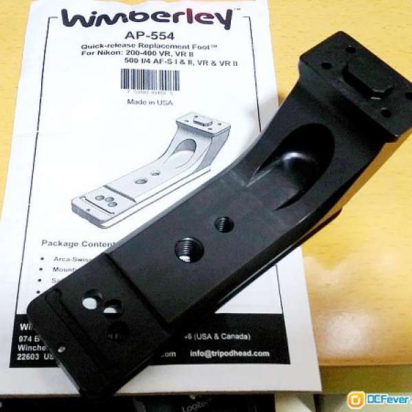 Wimberley AP-554 Quick-release Replacement Foot
