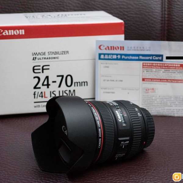 全新行貨 Canon EF 24-70mm f/4L IS USM - 原裝彩盒