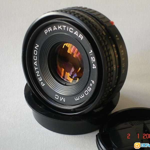 餅中之餅90%新Praktica Pentacon MC 50mm F/2.4 餅鏡 (pb mount)