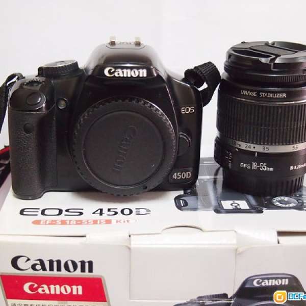 Canon EOS 450D ＋ EFS 18-55 IS Kit Set (送腳架)