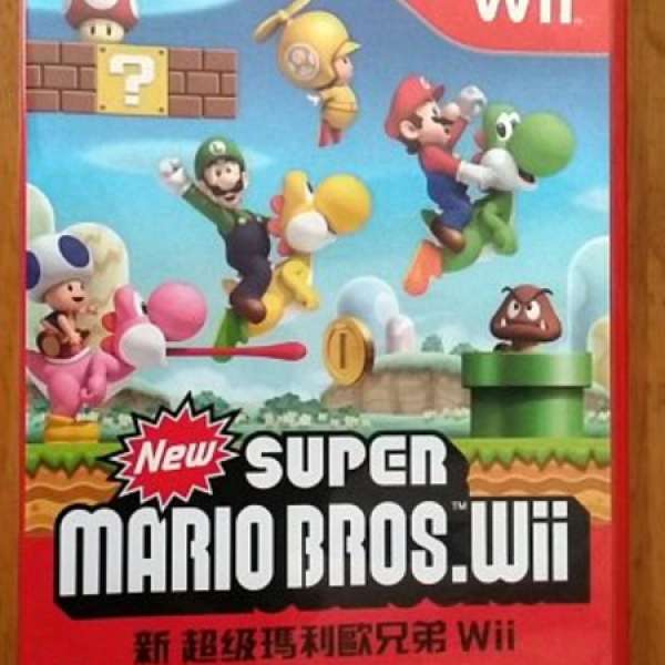 WII new super mario bros , 送WII SPORT