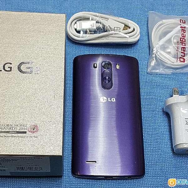 重拍：代友放售：99.9% 港行紫色 LG G3 32G Lte，全套，配件全新，可換Note Edge，...