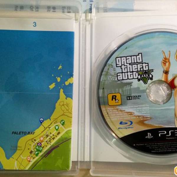 99%新 PS3 GTA5 (Grand Theft Auto Sony PlayStation III)