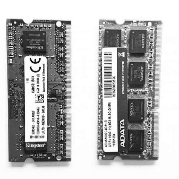 2 x notebook DDR3  4GB  1600MHz