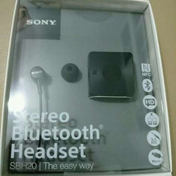 全新Sony SBH20藍芽無線立體聲NFC耳機