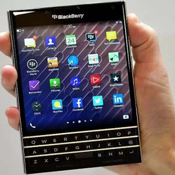 90% 新 new blackberry passport 黑色全套行貨