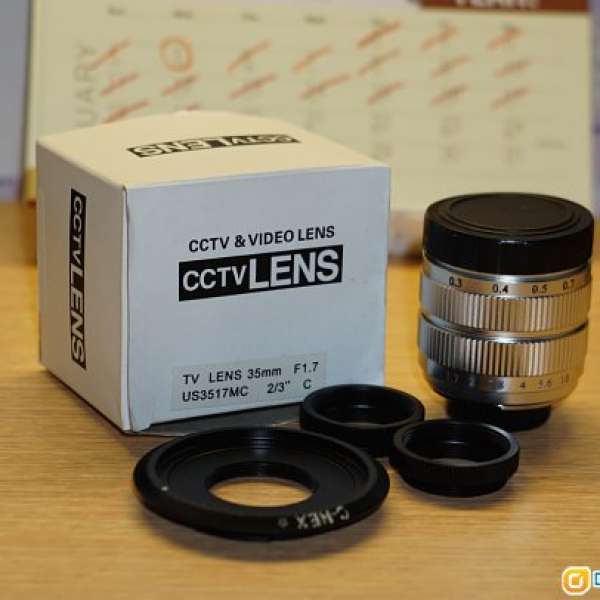 平價首選! CCTV lens 35mm f/1.7 大光圈電影鏡 (Nex / A5000 / A6000合用)