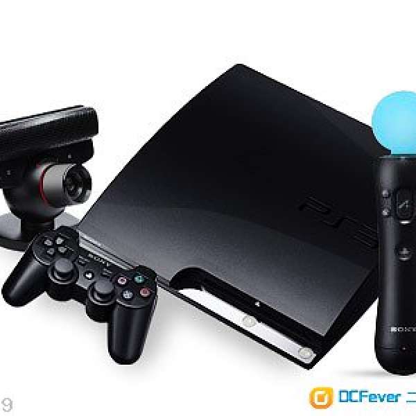 ps3 slim 160gb 連盒 雙手製 playstationeye with Gun Game Controllers