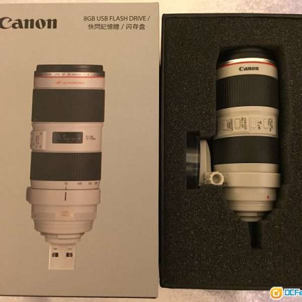 全新 Canon 70 - 200 mm 8GB USB 記憶體 手指 figure