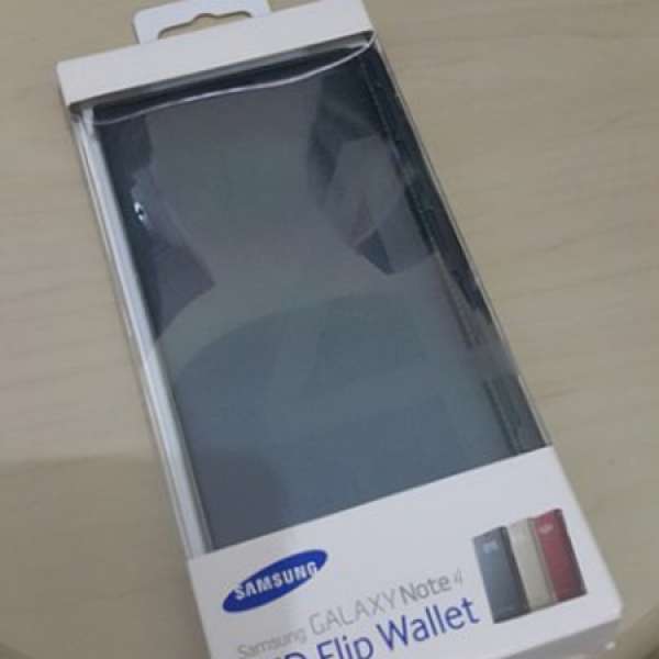 Note 4  LED Flip Wallet  Black