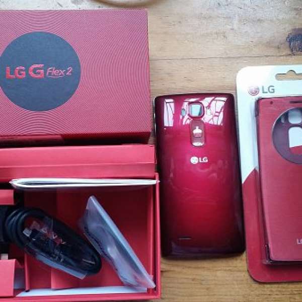 賣LG G Flex 2 紅色 99%新