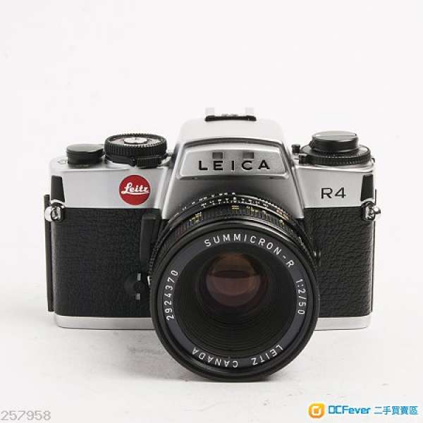 !!!95% New!!! Leica R4 銀機 + Leica Summicron-R 50/2  --  HK$4,000