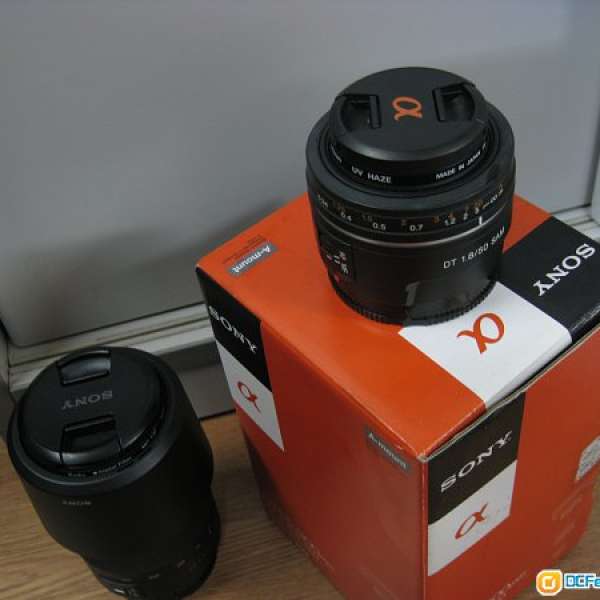 Sony DT 55-300mm F4.5-5.6 SAM  / DT 50mm F1.8 SAM