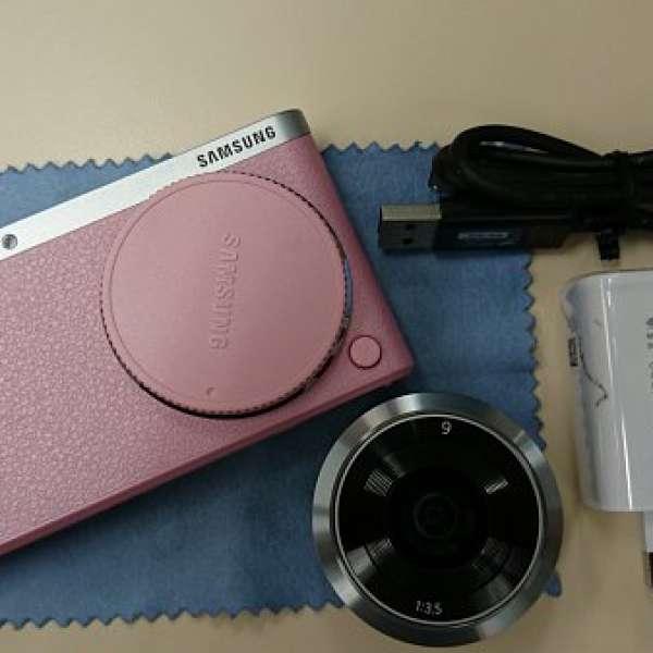 95% New Samsung NX mini (粉紅色)