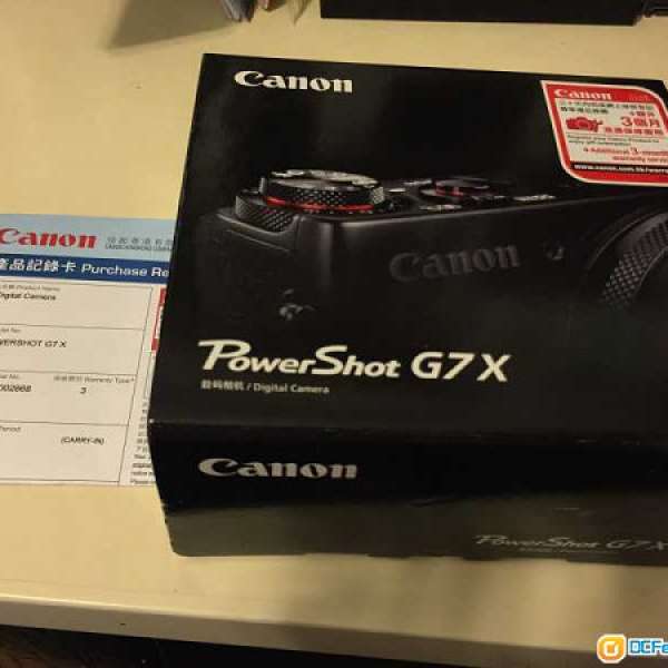 全新 Canon PowerShot G7 X G7X