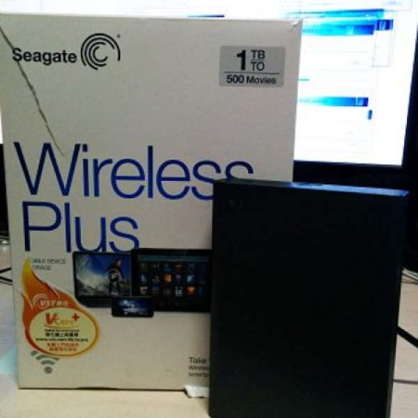 出售90%新 無線 Seagate Wireless Plus 1TB USB3.0 HDD