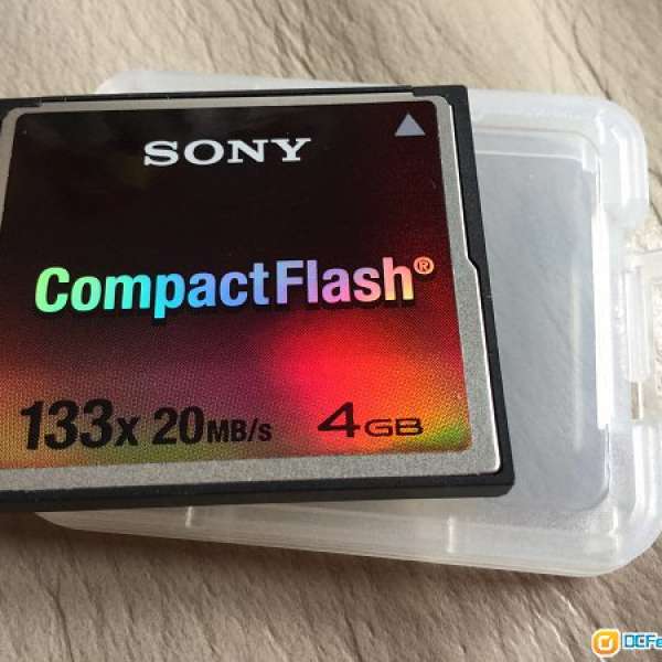 93%新 Sony 4GB CompactFlash - 133x20MB/s (有膠盒)