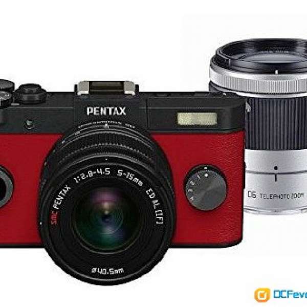 Pentax Q-S1 + 02 + 06 雙鏡 Kit  (Gunmetal + Red) 100% new