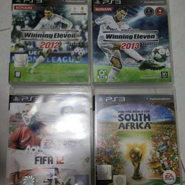 PS3 game Winning Eleven 2013, 2012, FIFA12, FIFA South Africa