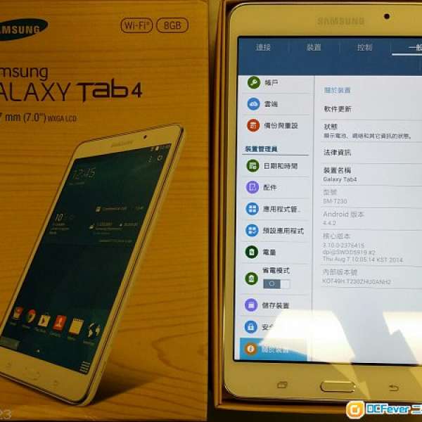 100% new Samsung Galaxy Tab 4 wifi 8GB white model T230