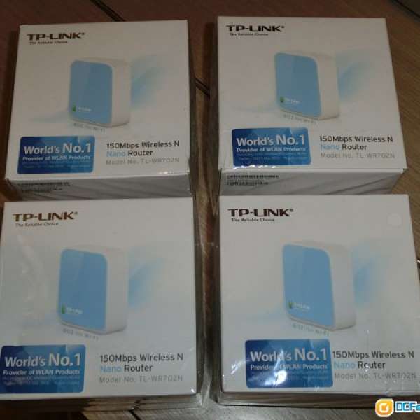 全新未開TP-LINK TL-WR702N 150Mbps Nano Travel Router 迷你無線 器路由器 香港行貨