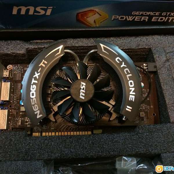出售二手 MSI GeForce GTX 650 Ti Power Edition 1 GB  (100%Work，用左一年)