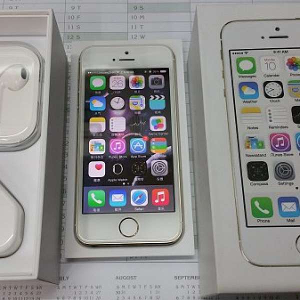 99%新 Iphone 5s 16g 金色 zp港行