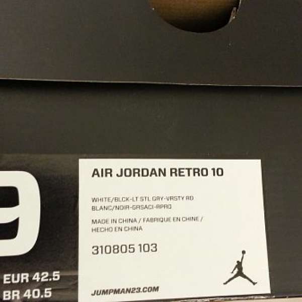 AJ10 Air Jordan X (Steel)