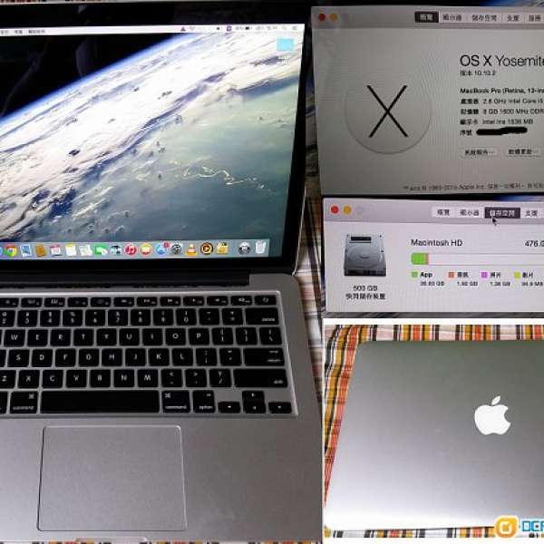 賣macbook pro retina 13 Late 2013 99%新 翻新品
