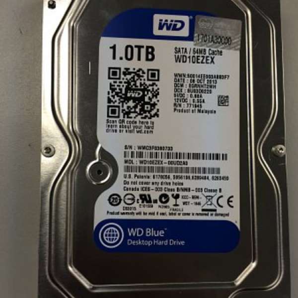 WD Blue WD10EZEX 1TB hard disk