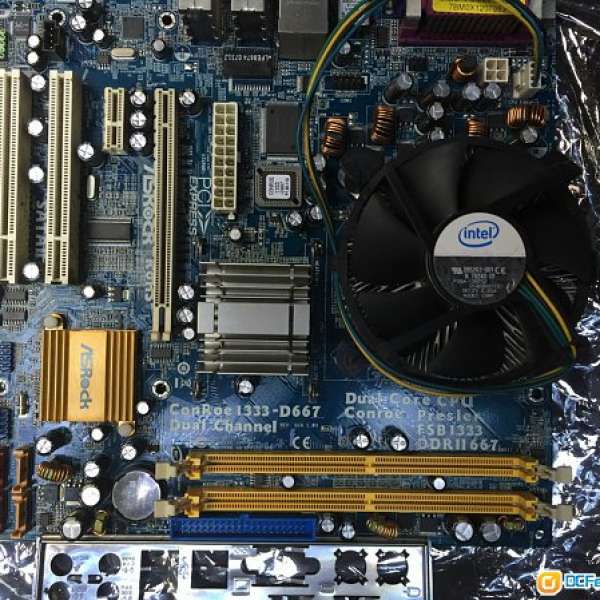 Intel PentiumD E2180+Asrock conroe1333-D667 90%new 100%working Perfect