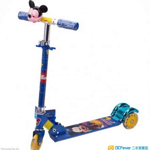 全新Disney迪士尼兒童三輪滑板車(帶閃光輪)