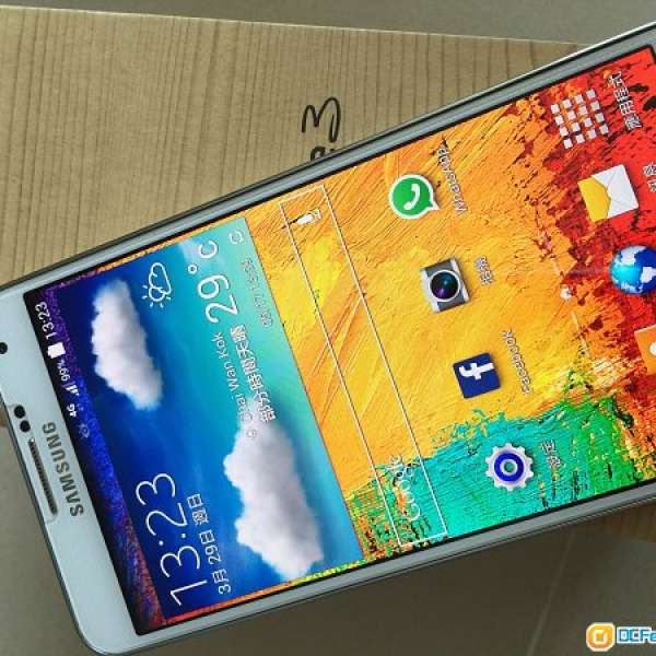 極新 Samsung Note 3 4G Lte 16gb 白色 全套齊