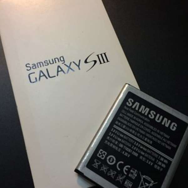 Samsung Galaxy S III (S3)白色 16G+16G 有盒2電 GT-I9300  