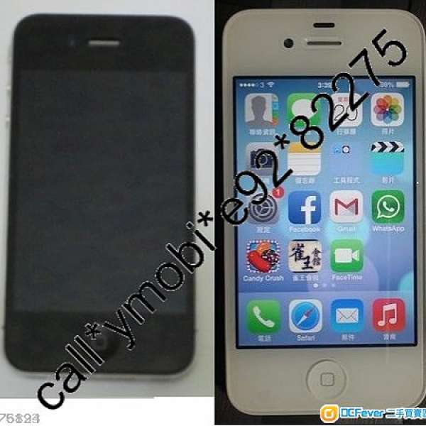 ♥Apple iPhone 4S 16GB香港行貨黑色白色95%新jb中文ip4 32可用任何台歡迎換機請te...