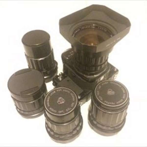 Pentax 67 5 lens and extension tube set