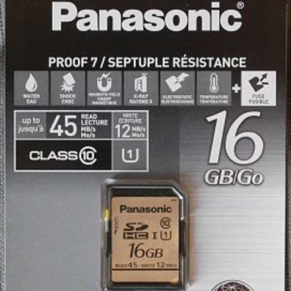 ***** Panasonic 16GB UHS-I Class 10 SDHC 記憶卡 *****