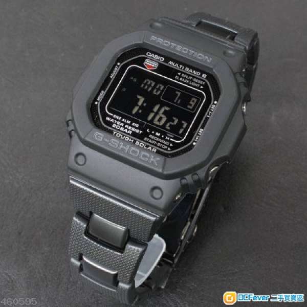 G-SHOCK GW-M5610BC-1ER 反液晶顯示黑帶黑面 / 太陽能 / 電波6局