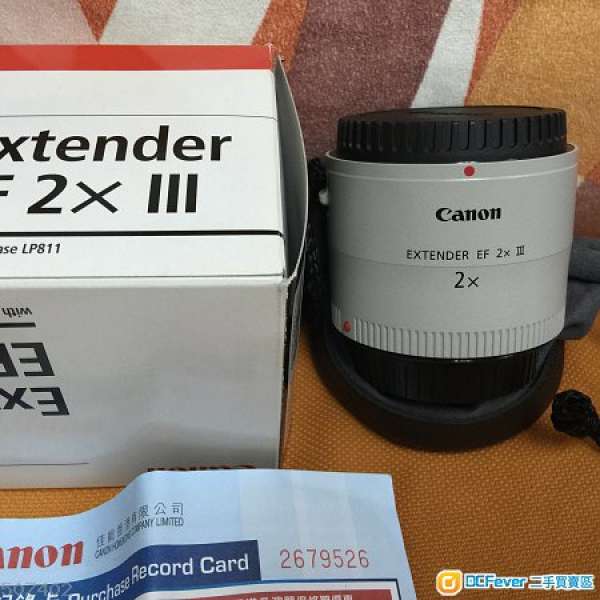 Canon EXTENDAR 2X lll 98% new