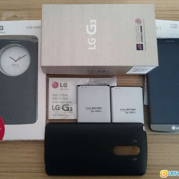 鈦灰色 LG G3 D855 32GB 原裝行貨有保養 (2枚原裝電、原裝Circle Case)