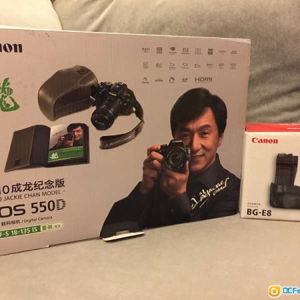 Canon 550D 18-135mm KIT SET + BG-E8 成龍特別板 100% NEW 大平賣 3300