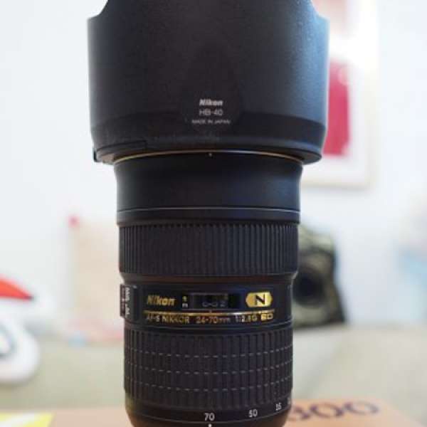 80%新Nikon Nikkor AF-S 24-70mm f/2.8G ED Lens