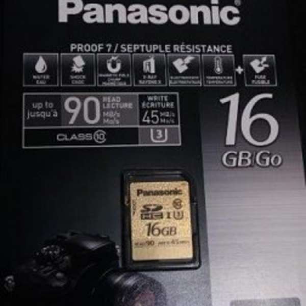 全新原裝4K  Pansonic SDHC 16GB 記憶卡