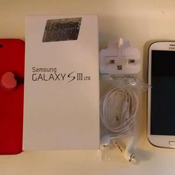 白色香港行貨Samsung S3 LTE with Qi charging kit