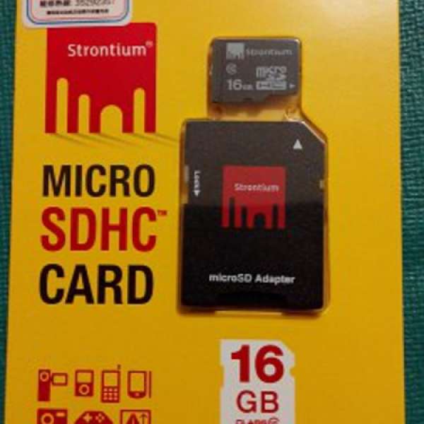 全新 原廠正貨 終身保養 Strontium MicroSD HC 16GB class 10