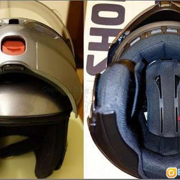 Shoei Multitec 頭盔 - 銀灰色 Size L 新浄、海綿未老化