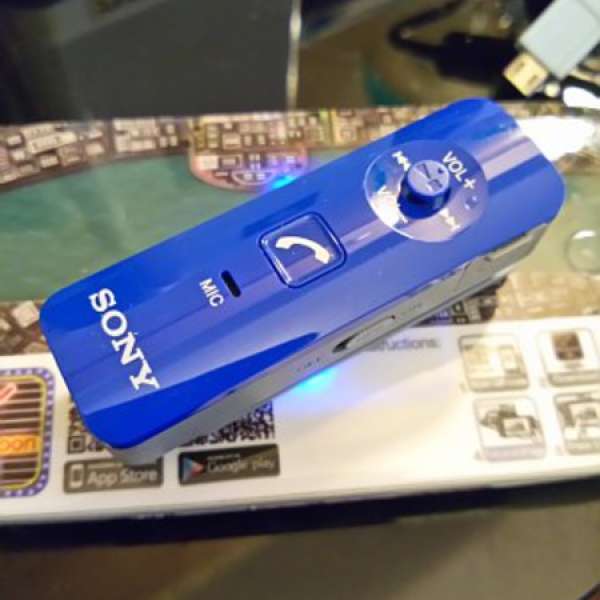 95% 新 Sony Drc-Btn40 bluetooth NFC 藍牙 入耳 藍色